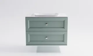 Тумба с раковиной Astra-Form Классик 4631177714405 100 см зелёный матовый